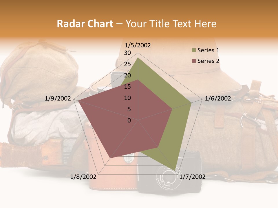Jungle Backpack Camera PowerPoint Template