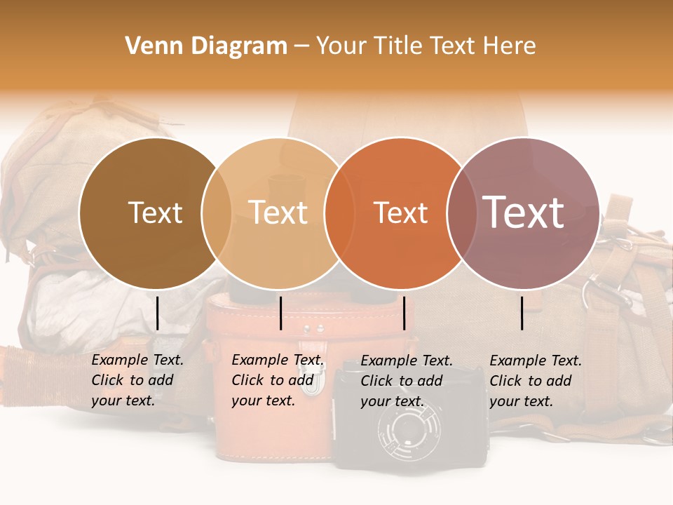 Jungle Backpack Camera PowerPoint Template