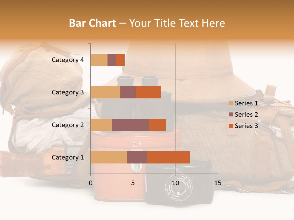 Jungle Backpack Camera PowerPoint Template