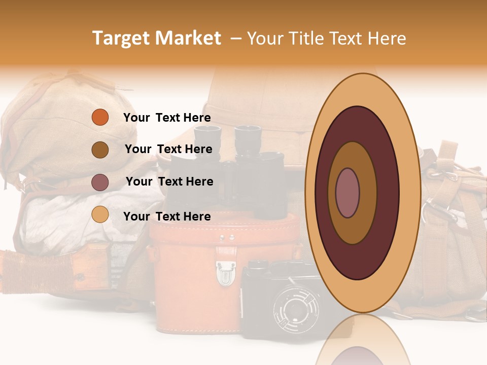 Jungle Backpack Camera PowerPoint Template