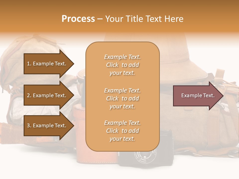 Jungle Backpack Camera PowerPoint Template