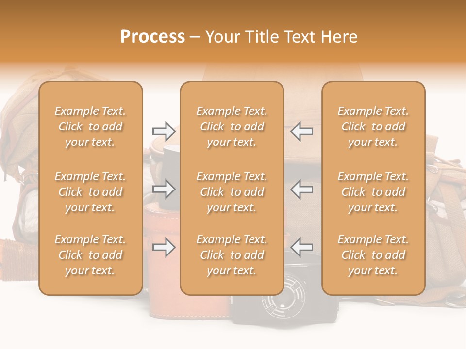 Jungle Backpack Camera PowerPoint Template