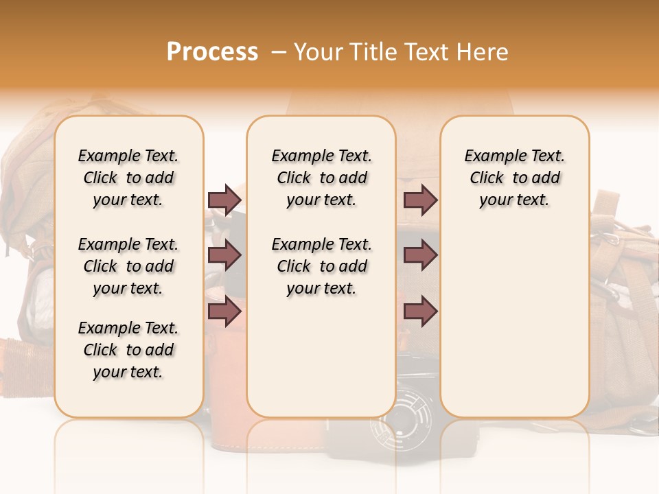 Jungle Backpack Camera PowerPoint Template