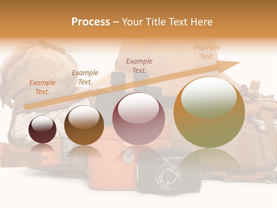 Jungle Backpack Camera PowerPoint Template