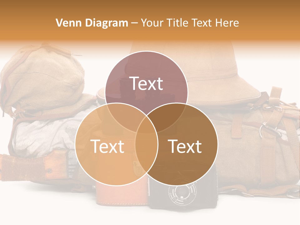 Jungle Backpack Camera PowerPoint Template