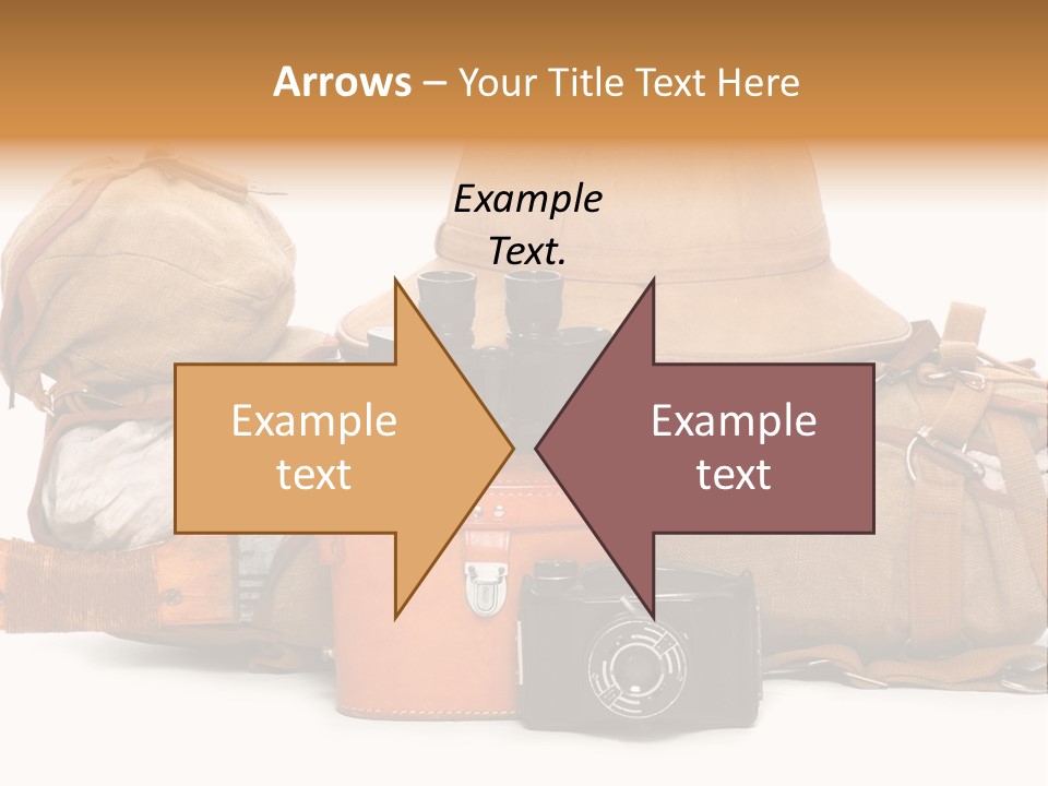 Jungle Backpack Camera PowerPoint Template