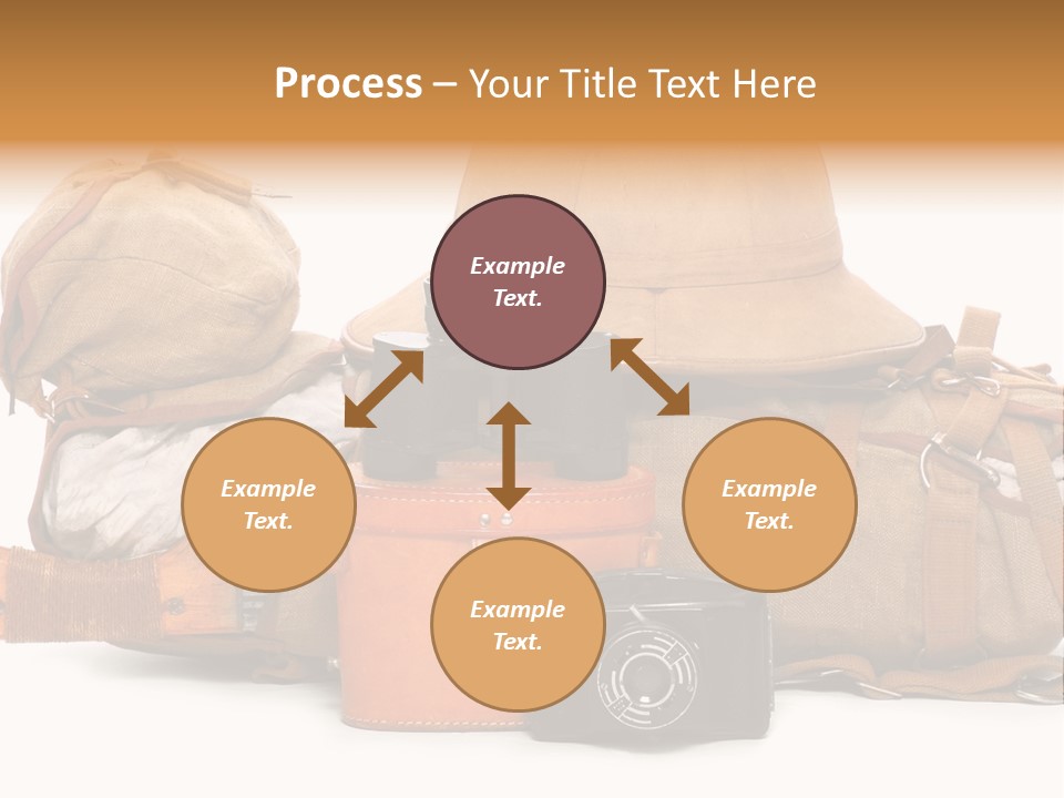 Jungle Backpack Camera PowerPoint Template