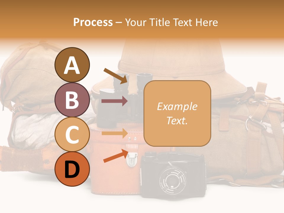 Jungle Backpack Camera PowerPoint Template