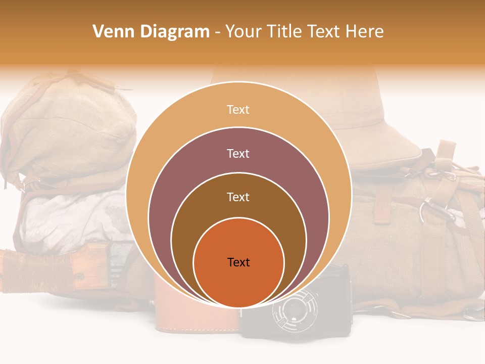 Jungle Backpack Camera PowerPoint Template