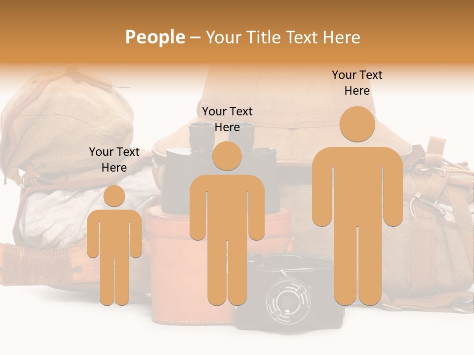 Jungle Backpack Camera PowerPoint Template