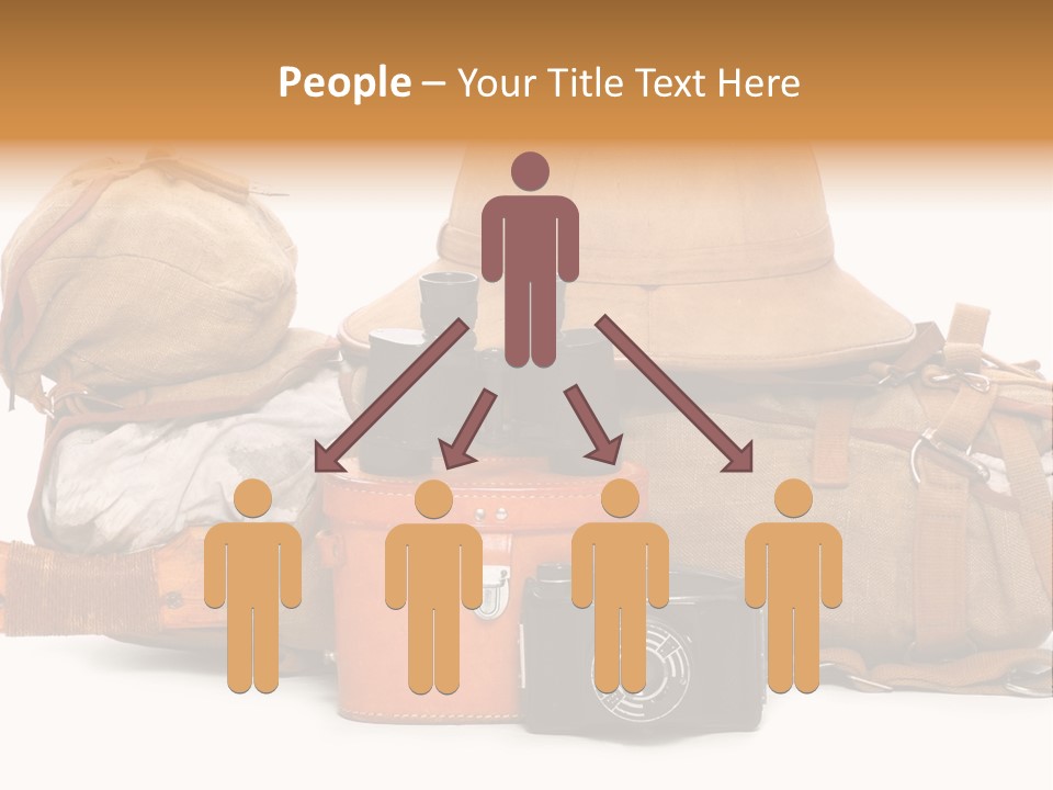 Jungle Backpack Camera PowerPoint Template