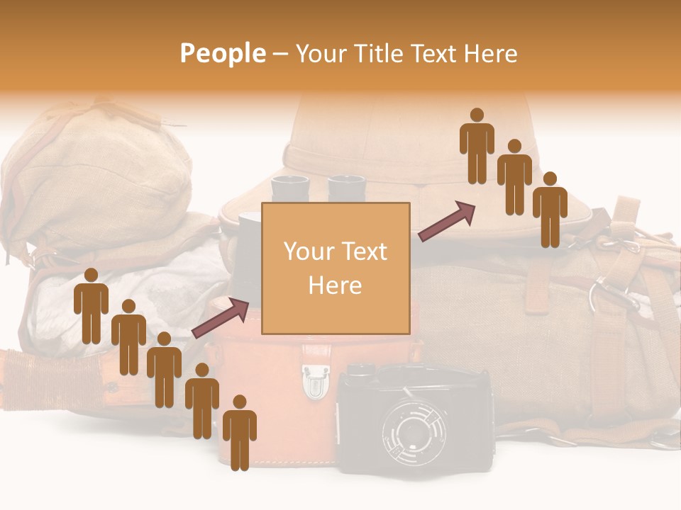 Jungle Backpack Camera PowerPoint Template