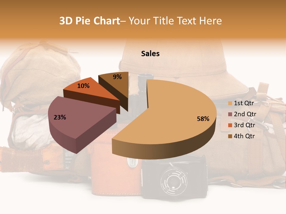 Jungle Backpack Camera PowerPoint Template
