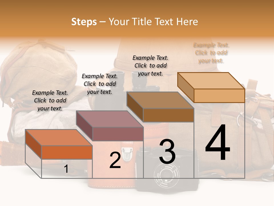 Jungle Backpack Camera PowerPoint Template