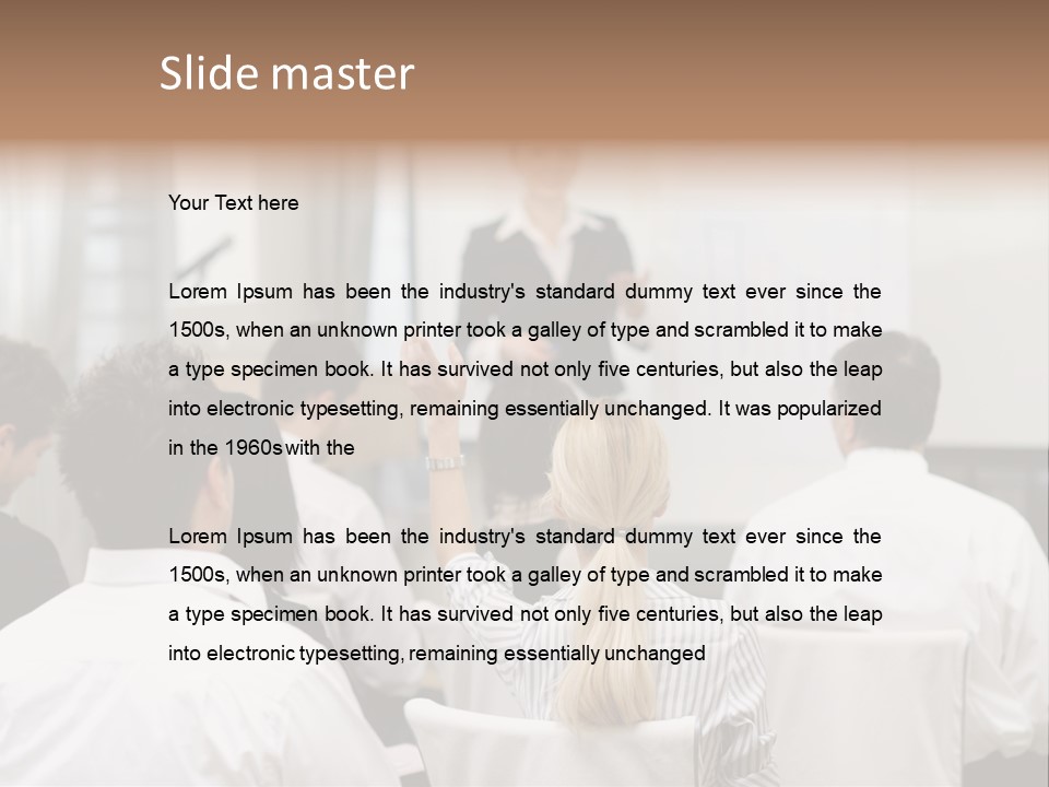 Corporate Training Smiling PowerPoint Template