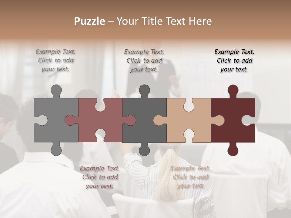 Corporate Training Smiling PowerPoint Template