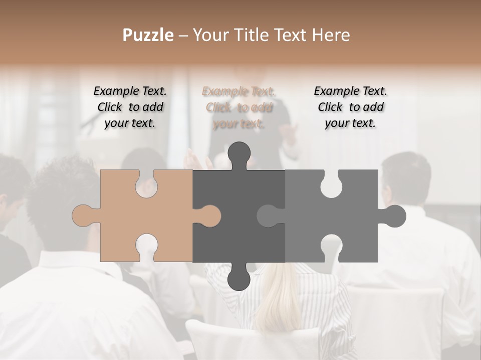 Corporate Training Smiling PowerPoint Template