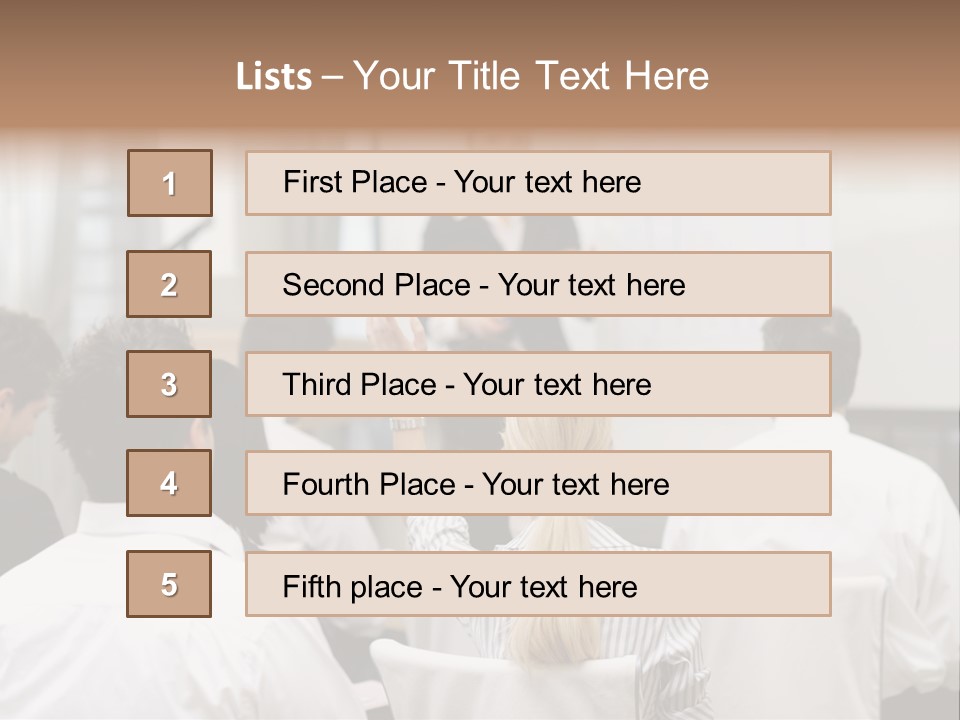 Corporate Training Smiling PowerPoint Template