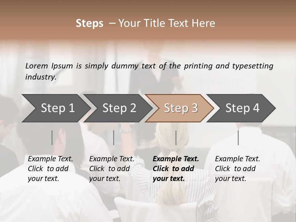 Corporate Training Smiling PowerPoint Template
