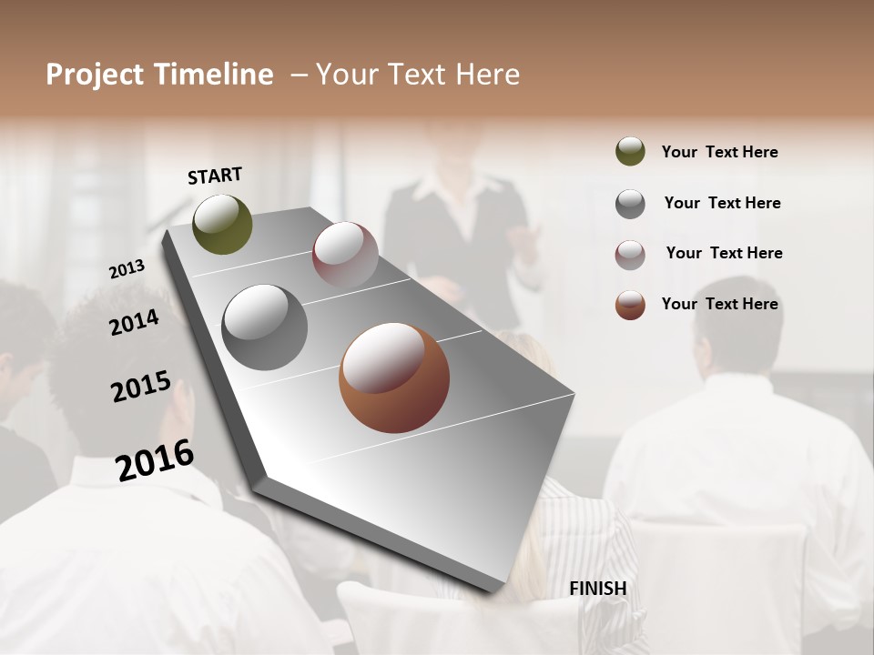 Corporate Training Smiling PowerPoint Template