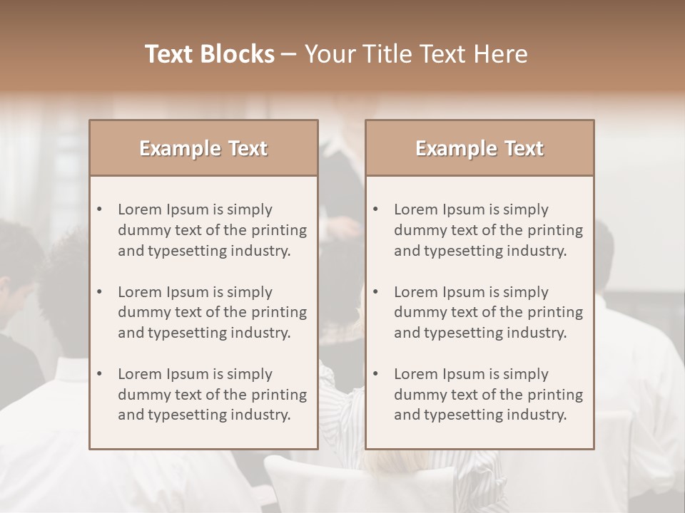 Corporate Training Smiling PowerPoint Template