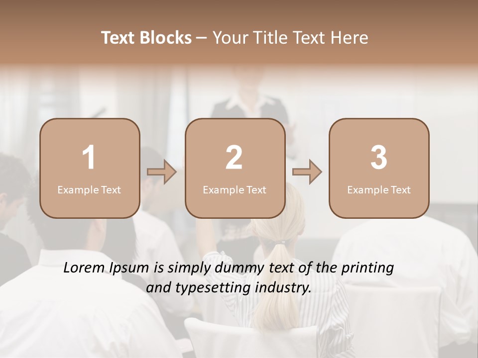 Corporate Training Smiling PowerPoint Template