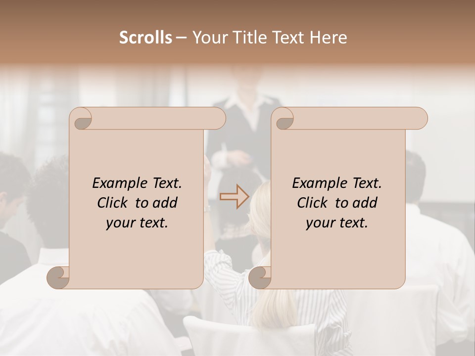 Corporate Training Smiling PowerPoint Template