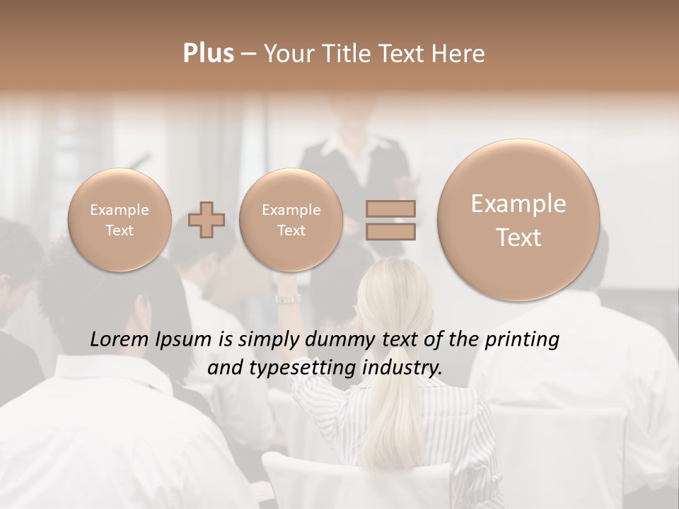 Corporate Training Smiling PowerPoint Template