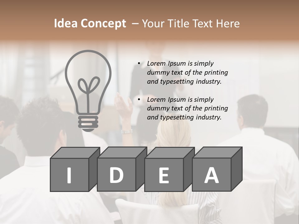 Corporate Training Smiling PowerPoint Template