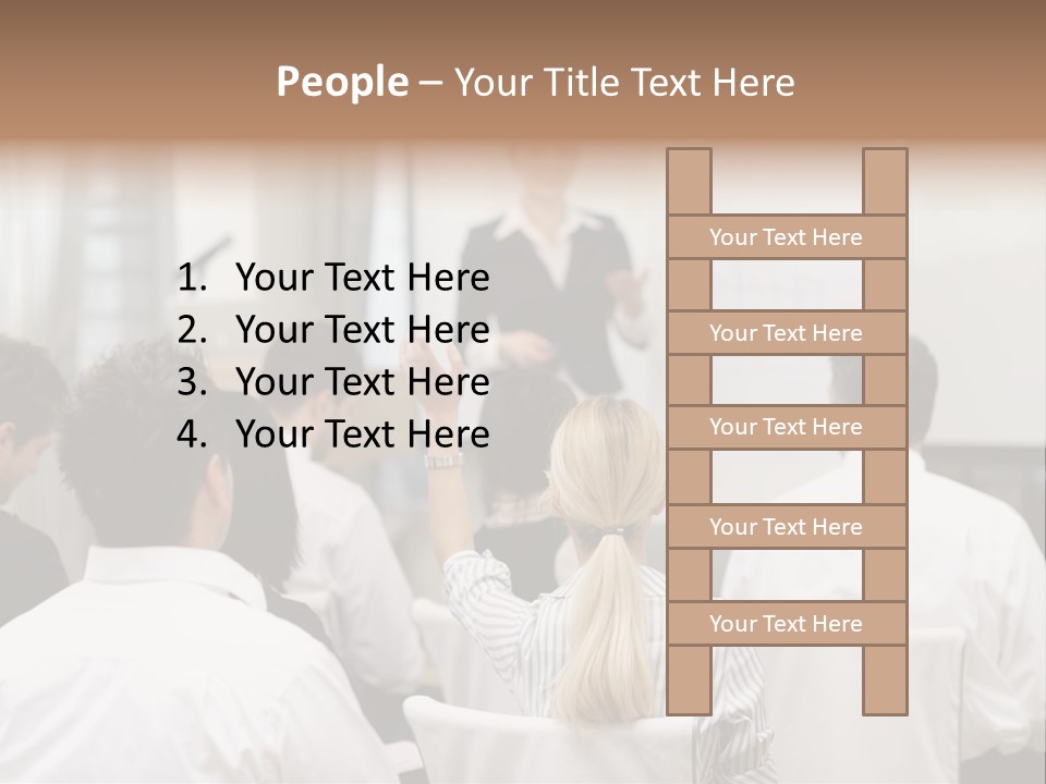Corporate Training Smiling PowerPoint Template