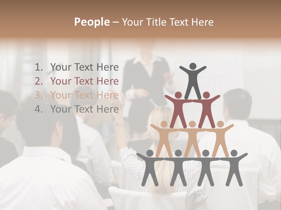 Corporate Training Smiling PowerPoint Template