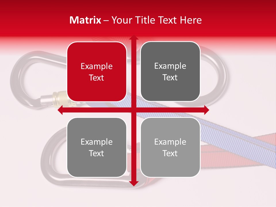 Carabiner Climb Loop PowerPoint Template