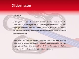 Carabiner Climb Loop PowerPoint Template