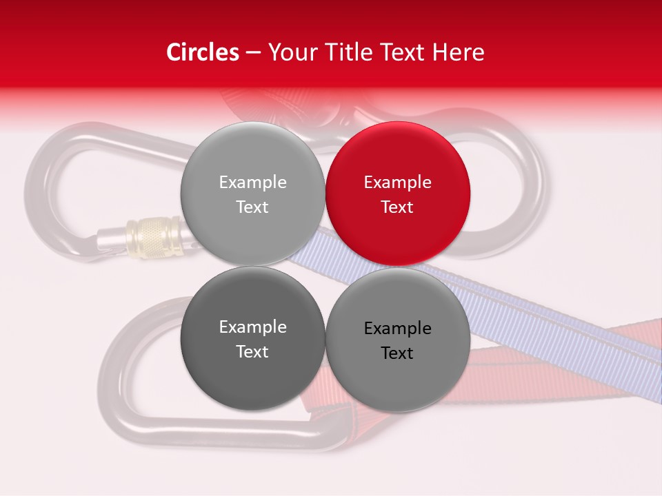 Carabiner Climb Loop PowerPoint Template