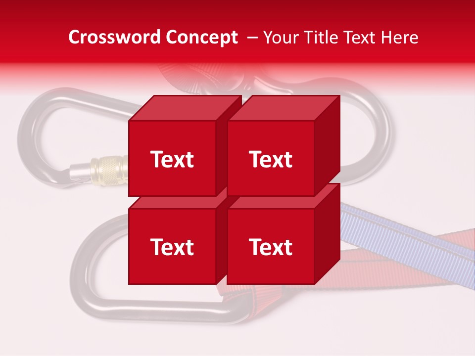 Carabiner Climb Loop PowerPoint Template