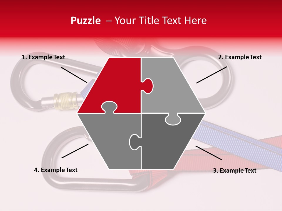 Carabiner Climb Loop PowerPoint Template