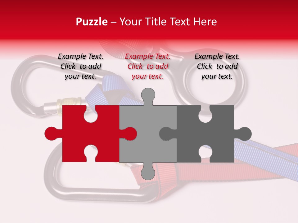 Carabiner Climb Loop PowerPoint Template