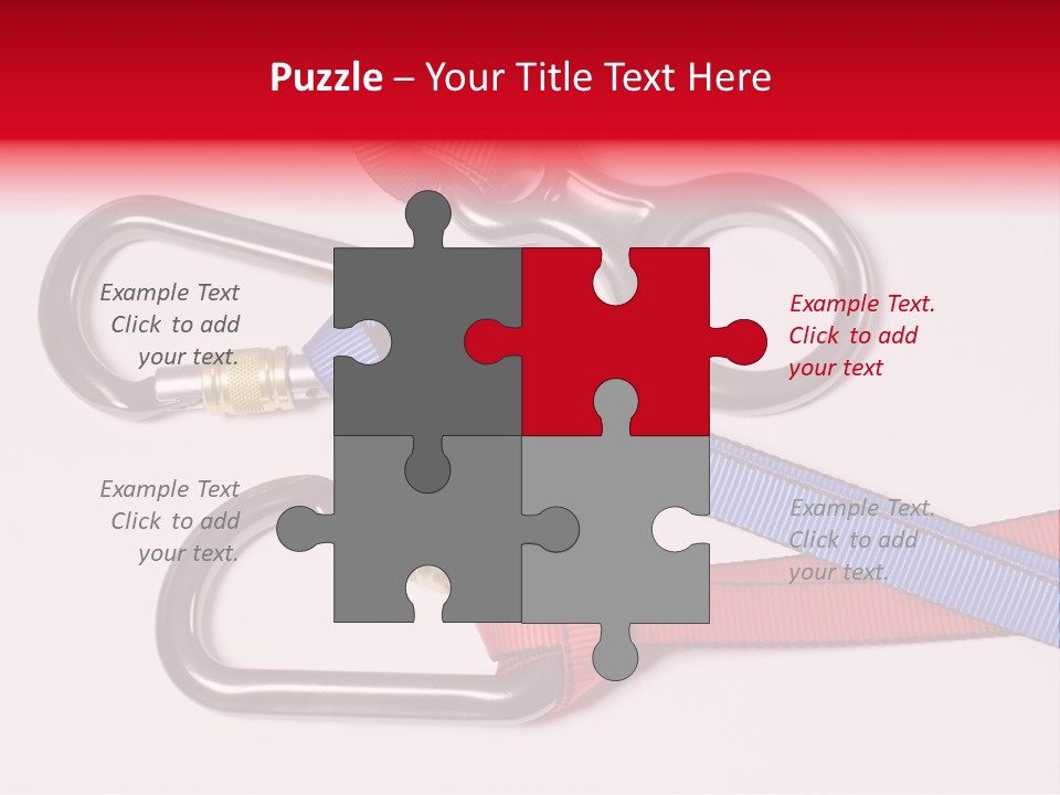 Carabiner Climb Loop PowerPoint Template