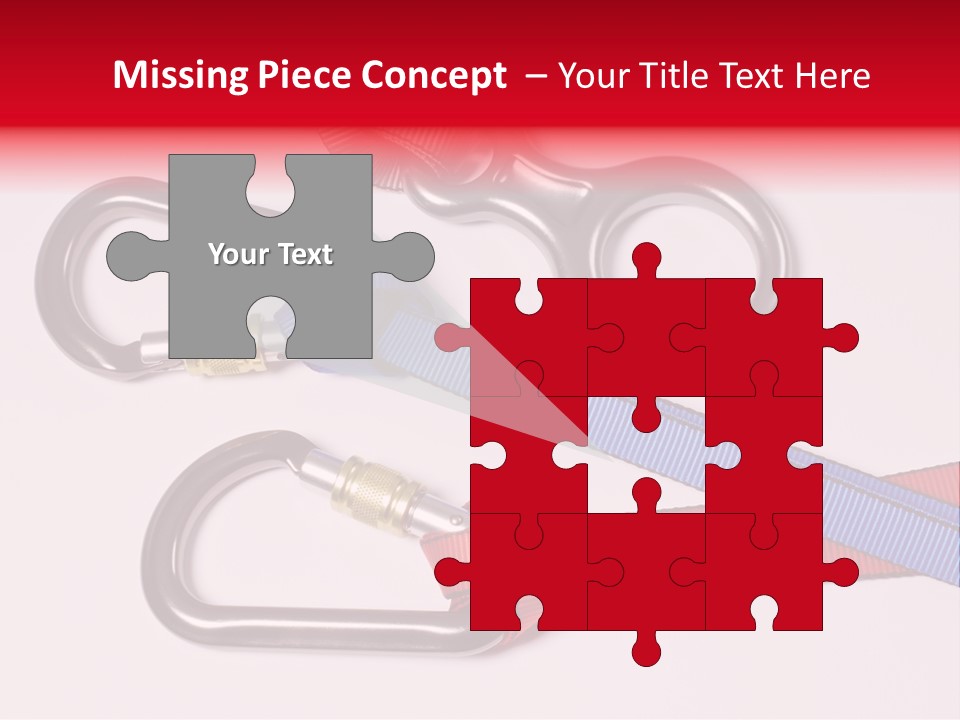 Carabiner Climb Loop PowerPoint Template