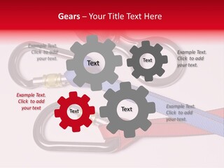 Carabiner Climb Loop PowerPoint Template