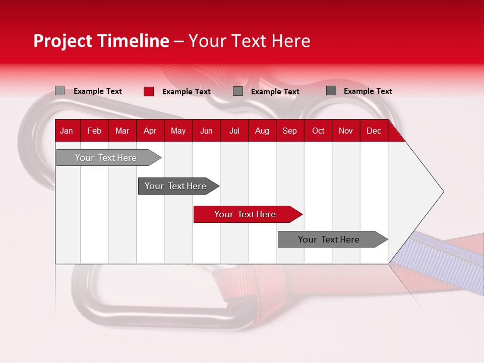 Carabiner Climb Loop PowerPoint Template