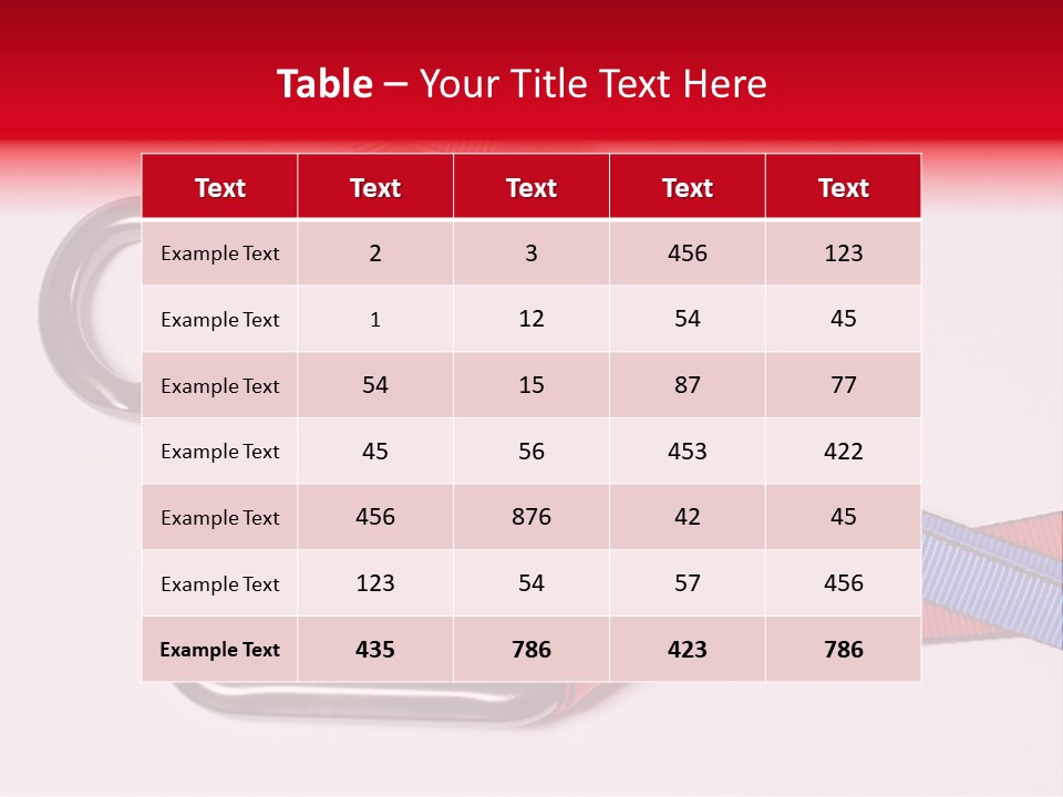 Carabiner Climb Loop PowerPoint Template