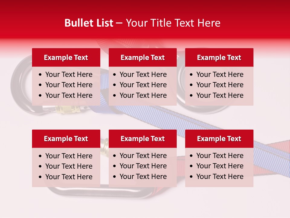 Carabiner Climb Loop PowerPoint Template