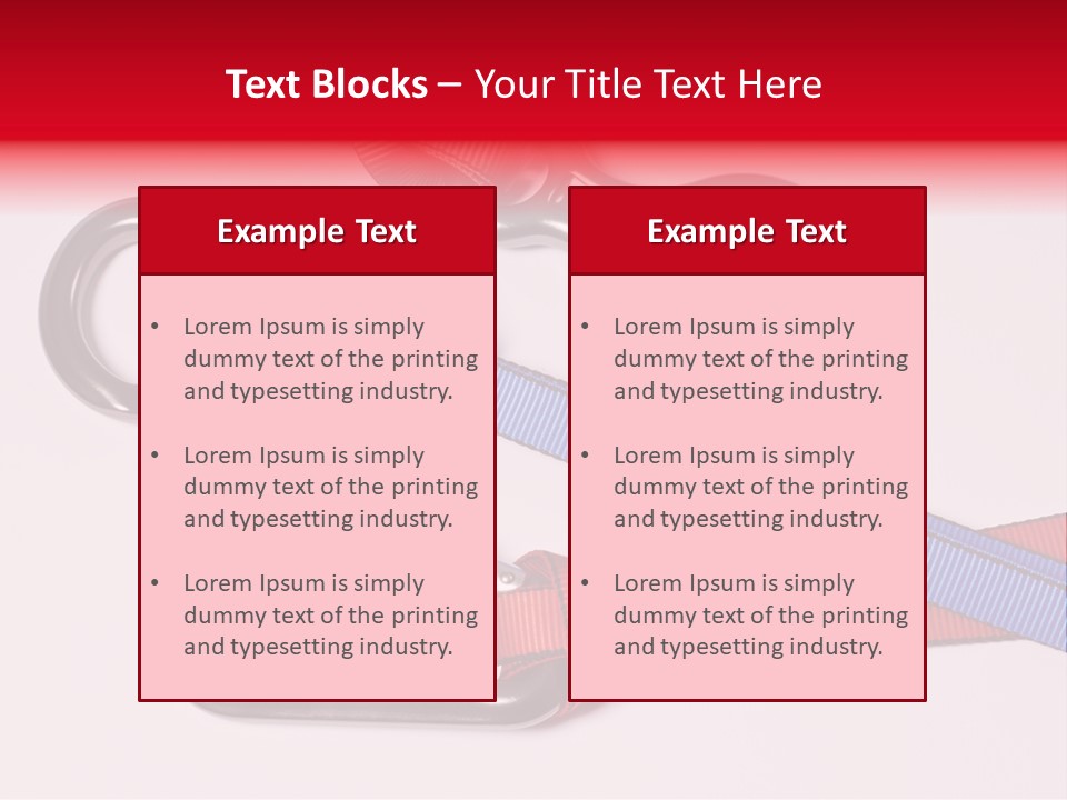 Carabiner Climb Loop PowerPoint Template