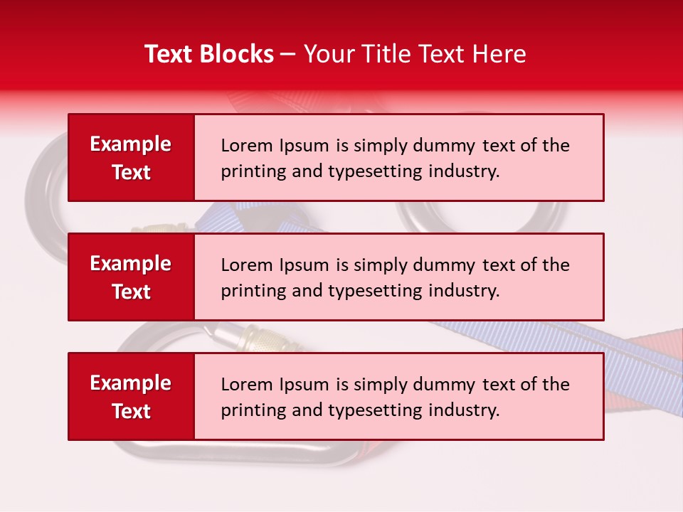 Carabiner Climb Loop PowerPoint Template