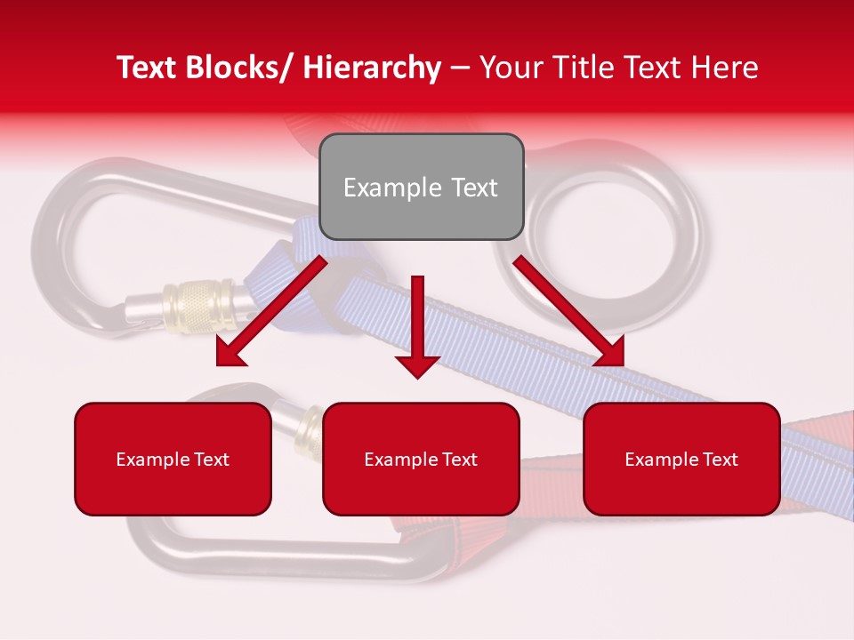 Carabiner Climb Loop PowerPoint Template