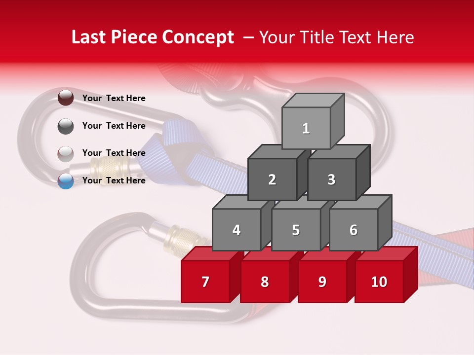 Carabiner Climb Loop PowerPoint Template