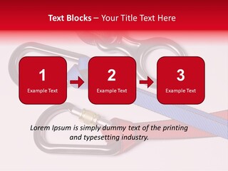 Carabiner Climb Loop PowerPoint Template