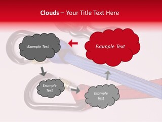 Carabiner Climb Loop PowerPoint Template