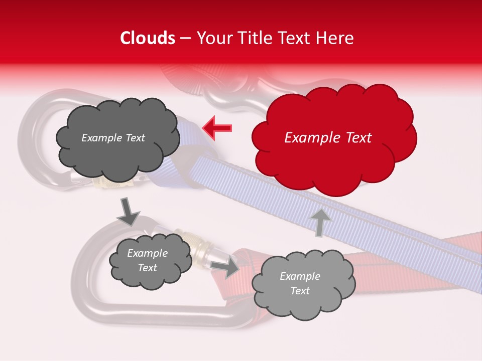 Carabiner Climb Loop PowerPoint Template